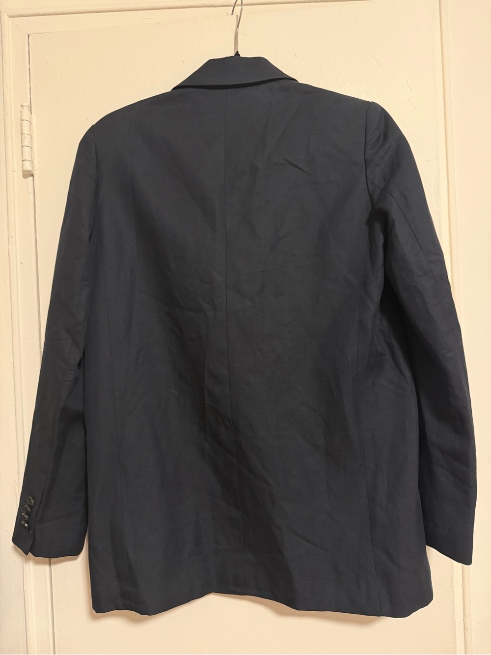 Everlane Navy Women's Tailored Blazer Linen Blend size-2 - Picture 2 of 8